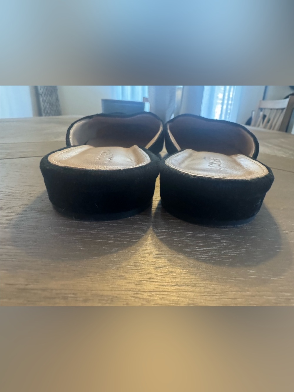 J. Crew Black Velvet Pointed Slip-On Mules - Picture 5 of 10